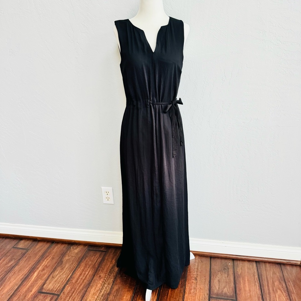 Simply Vera Vera Wang Black Side Tie Maxi Dress